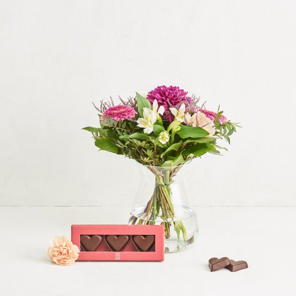 Den venlige med marcipanhjerter